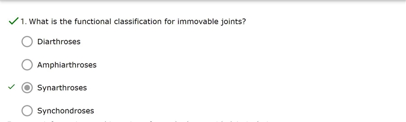 What is the functional classification for immovable joints?-example-1