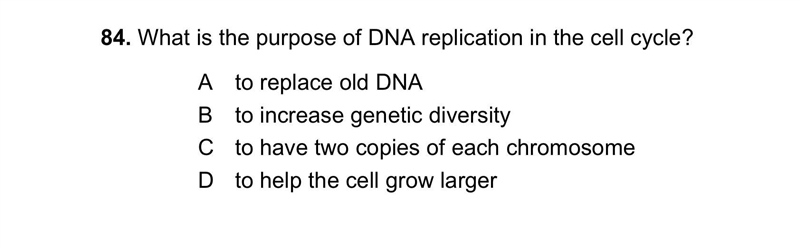 The purpose of DNA replication in the cell cycle?-example-1