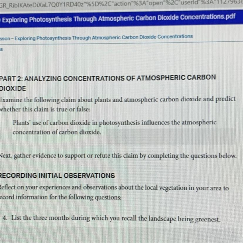 Please help with this true or false question about photosynthesis!!-example-1