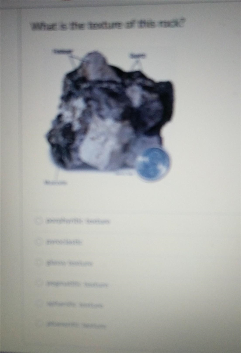 What is the texture of this rock dat​-example-1