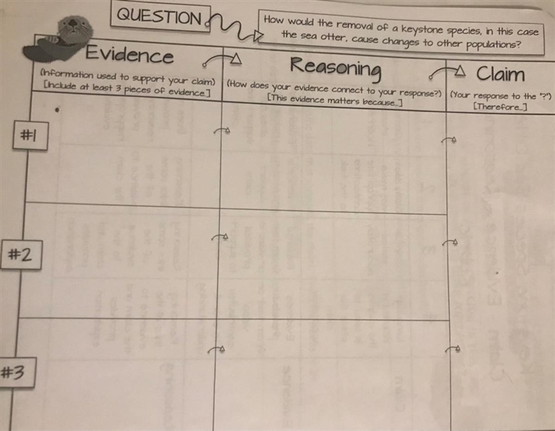 Claim-Evidence-Reasoning species sea otter. Help please ;(( due tomorrow-example-1