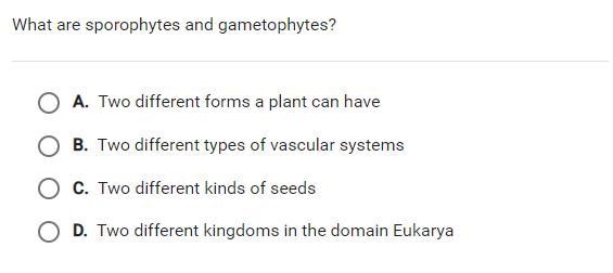 What are sporophytes and gametophytes?-example-1