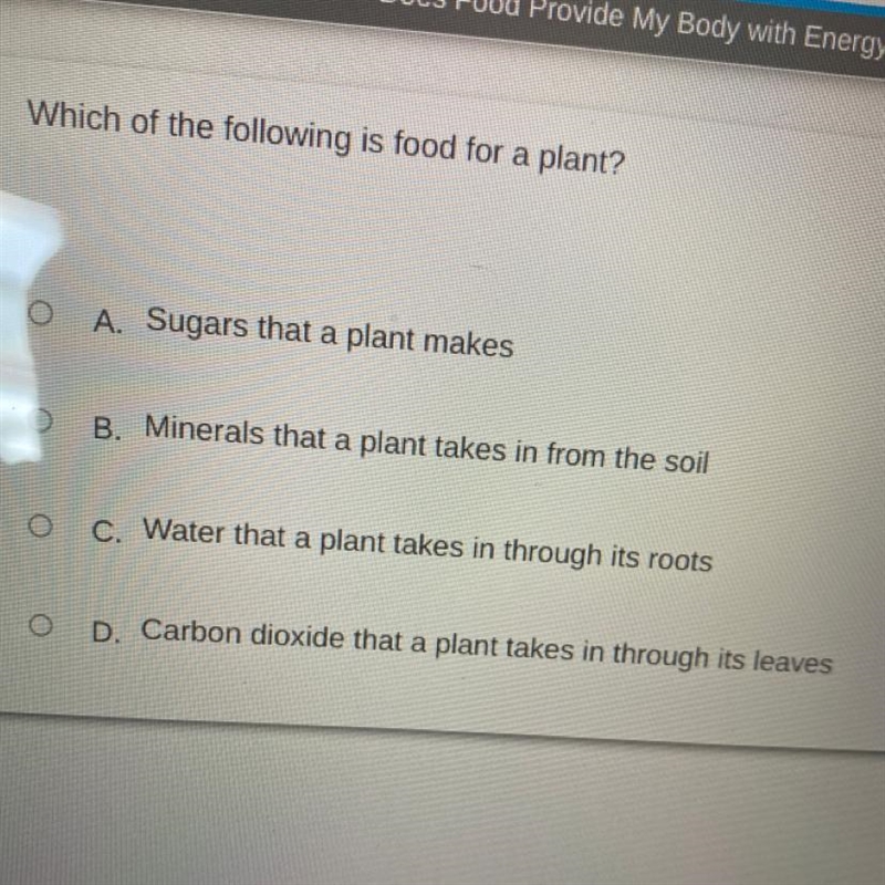 Which of the following is good for a plant?-example-1