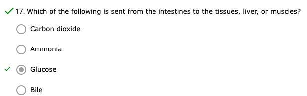 Which of the following is sent from the intestines to the tissues, liver, or muscles-example-2