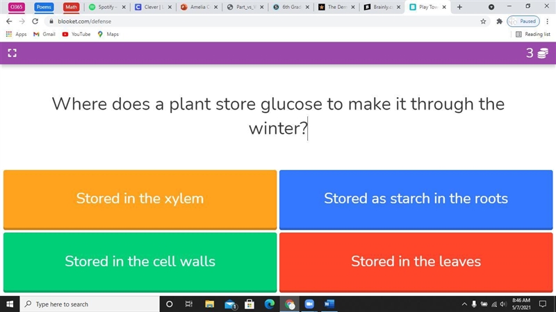 Help me please! Where does a plant store glucose to make it through the winter?-example-1