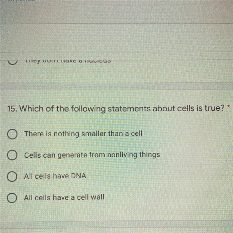 Which of the following statements about cells is true?-example-1