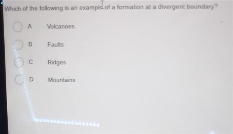 What is a example of a formation at a divergent boundary​-example-1