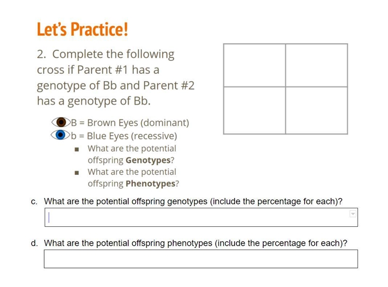 Punnett squares Please help me!!!!-example-1