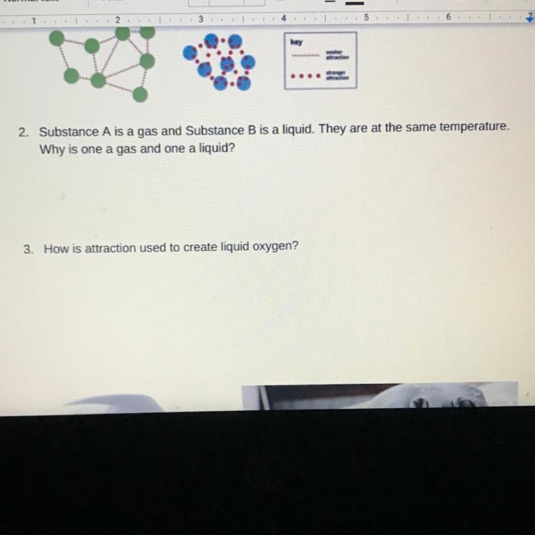 Substance A is a gas and substance B is a liquid, They are at the same temperature-example-1