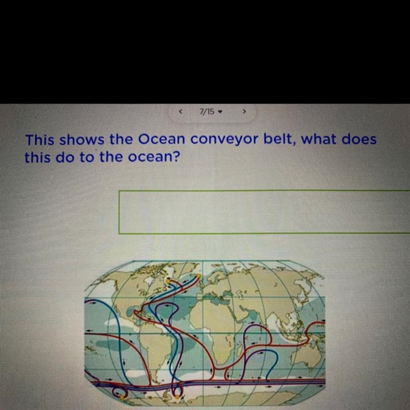 This shows the Ocean conveyor belt, why does this do to the ocean?-example-1