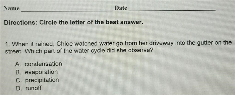 I know how to answer this question but I'm not sure what runoff is pls answer quick-example-1