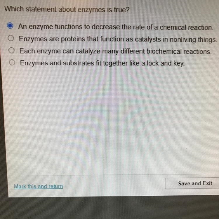 Which statement about enzymes is true?-example-1