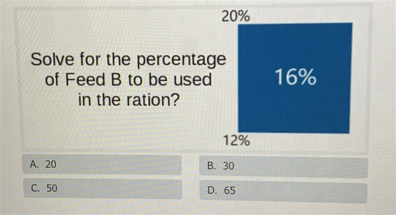 Solve for the percentage of Feed B to be used in the ration?-example-1