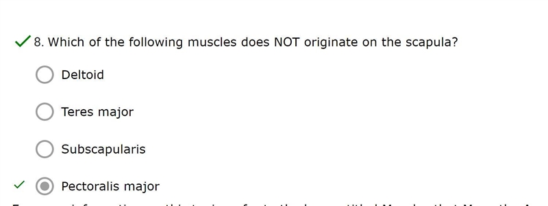 Which of the following muscles does NOT originate on the scapula?-example-1