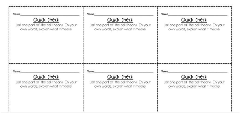 List one part of the cell theory in your own words, explain what it means-example-1