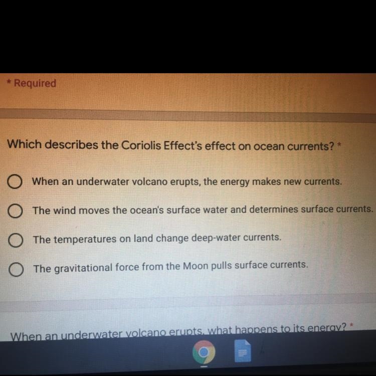 Which describes the Coriolis Effect's effect on ocean currents?-example-1