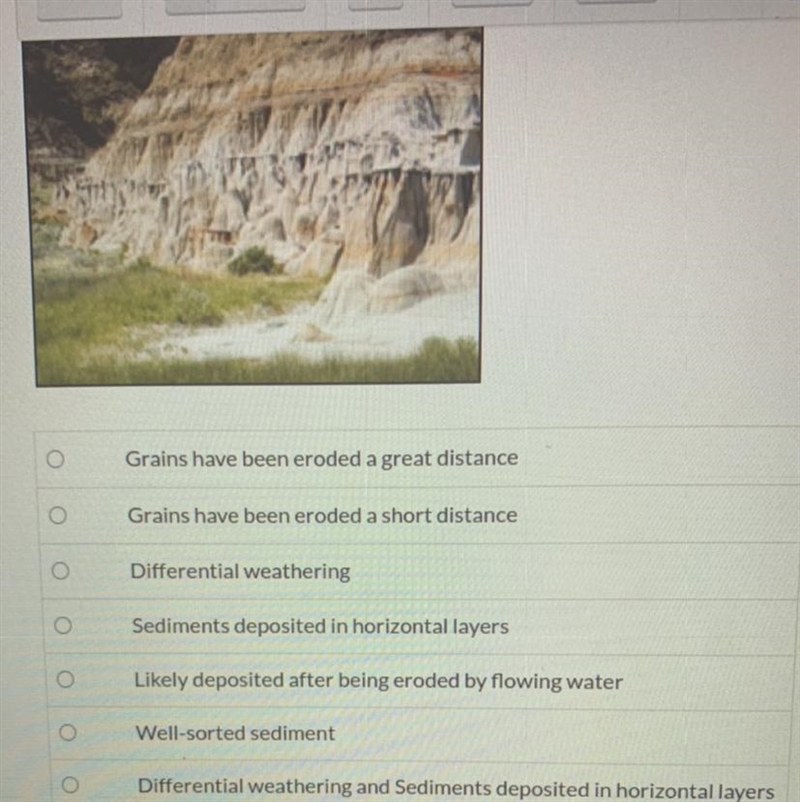 The picture is outcrop with ridges-example-1