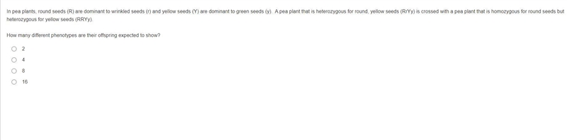 How many different phenotypes are their offspring expected to show?-example-1