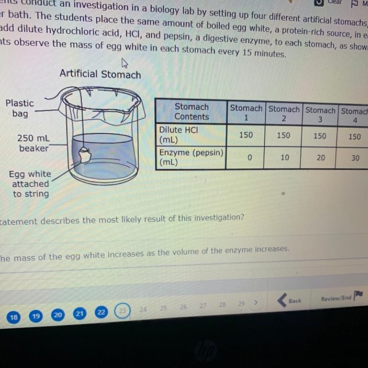 Some students conduct an investigation in a biology lab by setting up four different-example-1