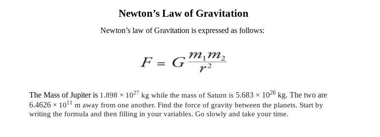 Anyone please help??? (law of gravitation)-example-1