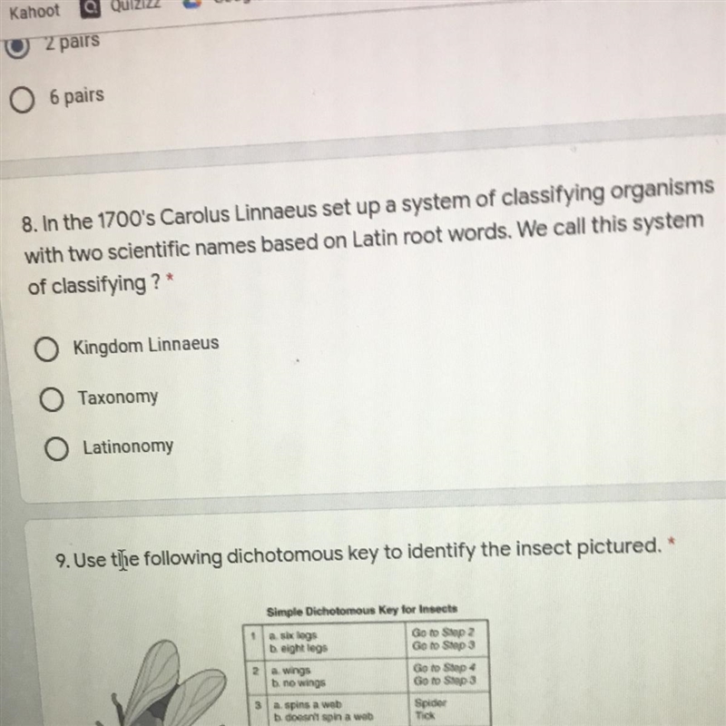 In the 1700's Carolus Linnaeus set up a system of classifying organisms with two scientific-example-1