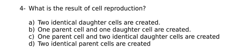 What is the result of cell reproduction?-example-1