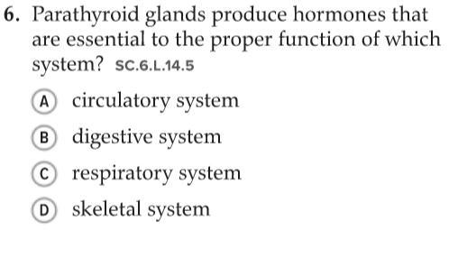 help please, parathyroid glands produce hormones that are essential to the proper-example-1