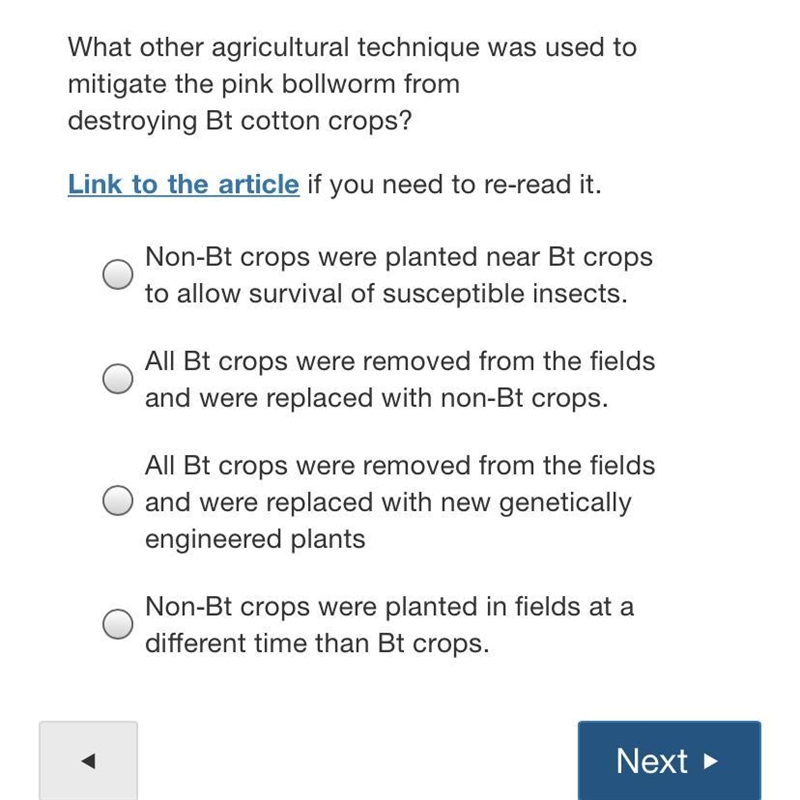 What other agricultural technique was used to mitigate the pink bollworm from destroying-example-1