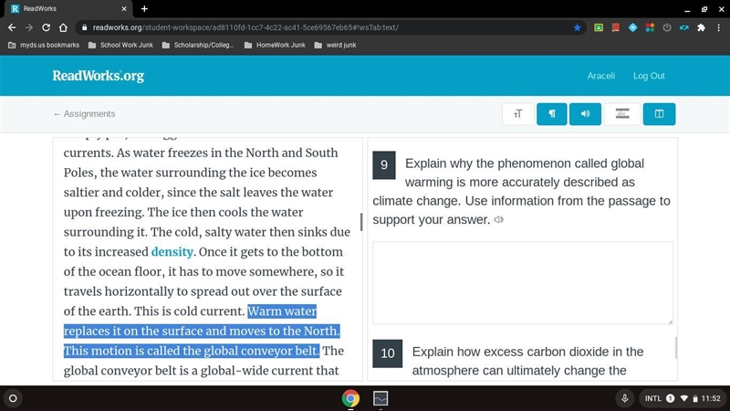 Help pls based on -global warming - Temperatures - ocean currents -Climate-example-2