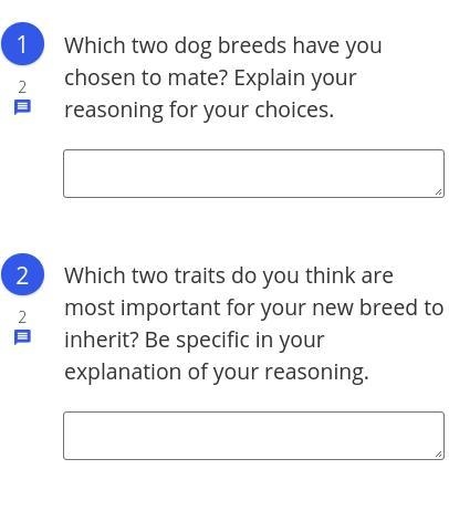 Here are six breeds of dogs and the various abilities based upon their preferred characteristics-example-2