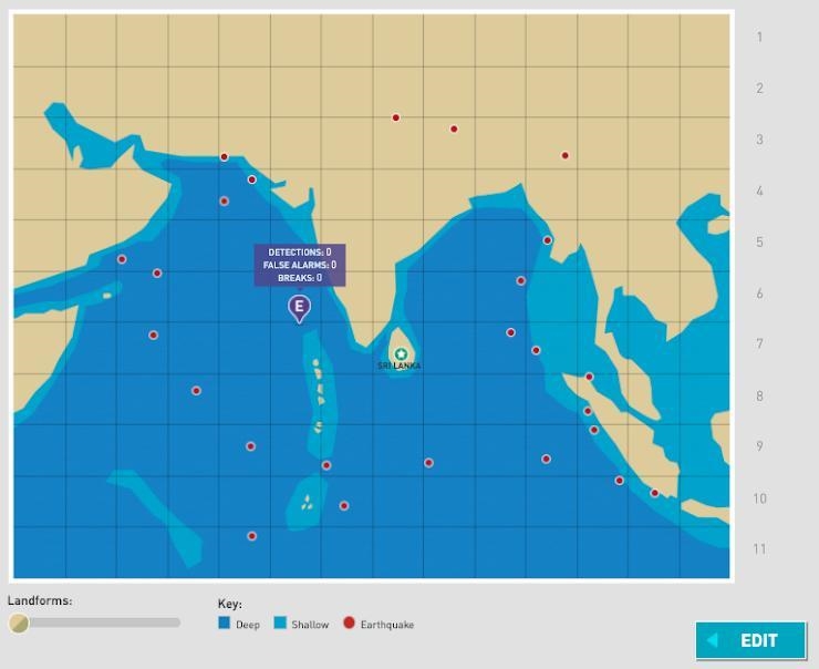 Based on the image below; Why didn't the Earthquake sensor detect anything? *-example-1