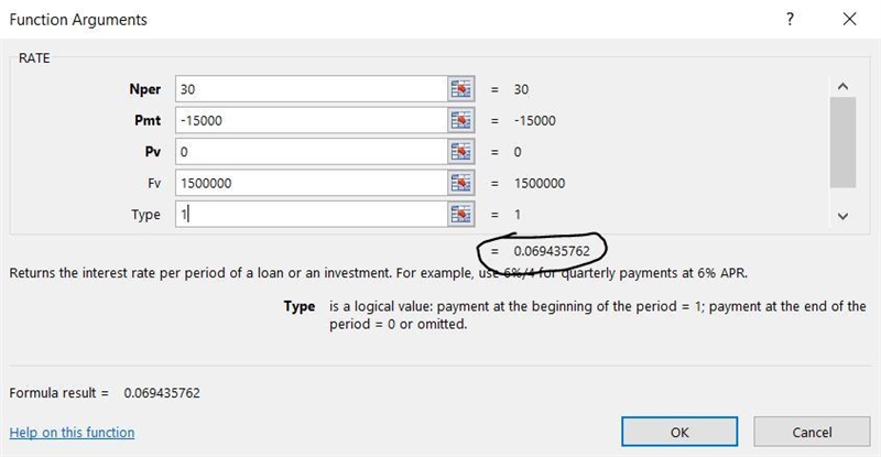 Dong Wang wants to retire when he has saved $1,500,000. He can make 30 payments of-example-1