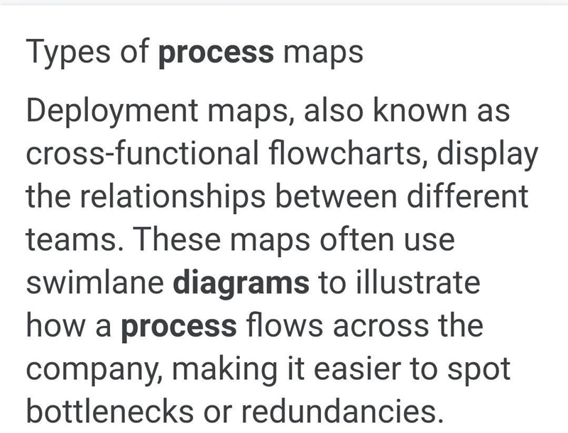 The process mapping is a ____ diagram.-example-1