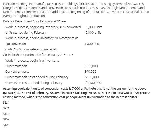 Assuming equivalent units of conversion costs is 7,000 units (note this is not the-example-1