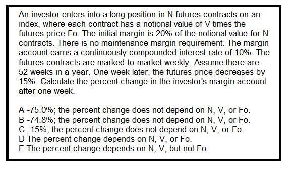 An investor enters into a long position in NN futures contracts on an index, where-example-1