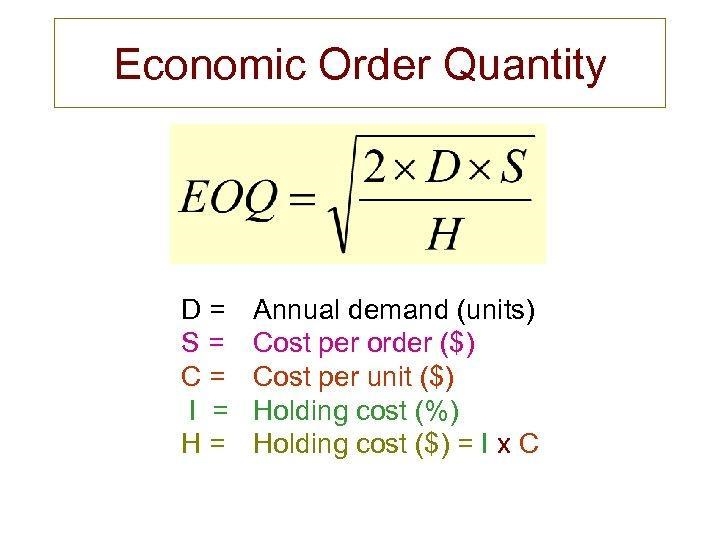 Item X is a standard item stocked in a company's inventory of component parts. Each-example-1