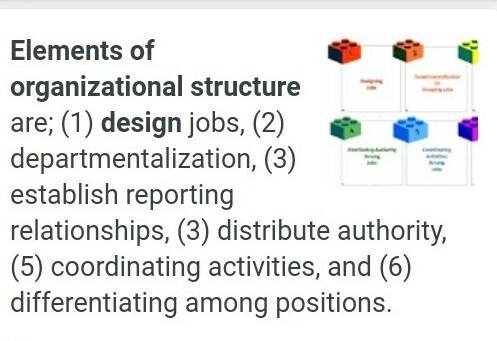 Discuss Basic elements of Organization structure?-example-1