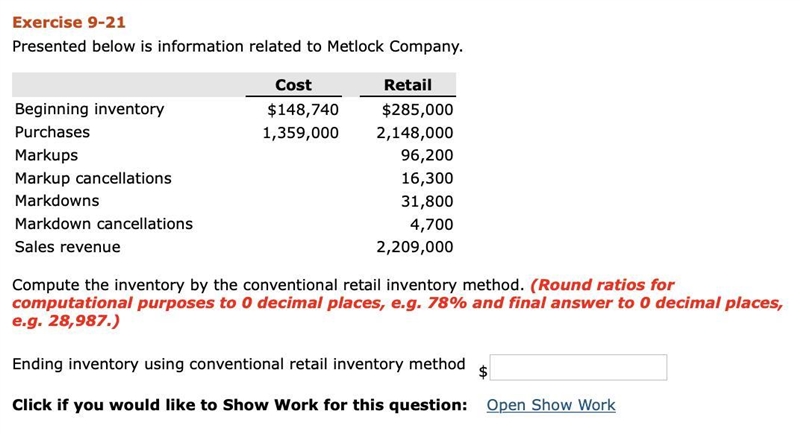 Presente perOW IS INTormation rerarea Orrounder company. Retail Cost $148,740 1,359,000 Beginning-example-1