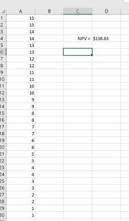 An annuity immediate pays 15 at the end of years 1 and 2, 14 at the end of years 3 and-example-1