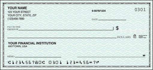 Determine where each piece of information is located on a check. signature line date-example-1