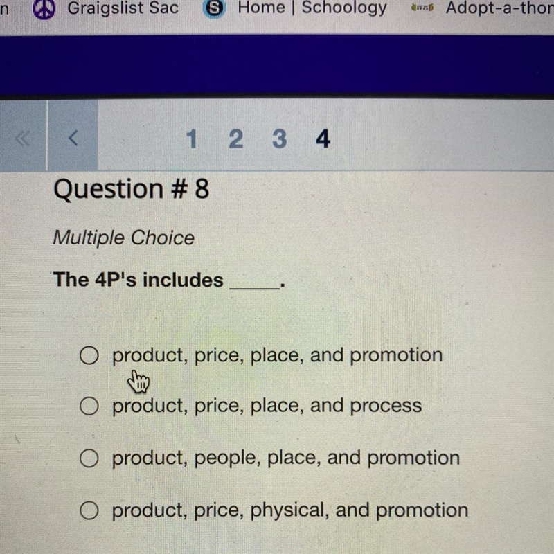 The 4P’s include____-example-1