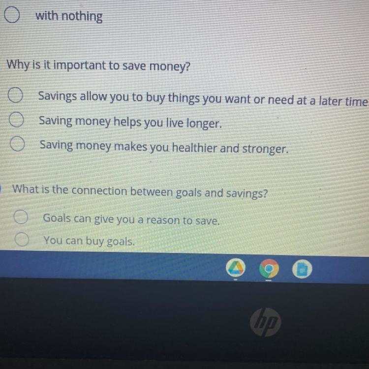 Why is it important to save money?-example-1