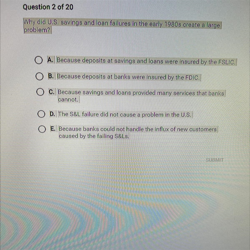 Why did the us saving loans fail-example-1