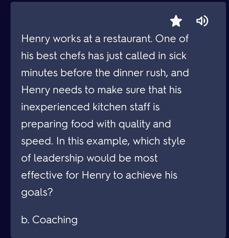 Henry works at a restaurant. One of his best chefs has just called in sick minutes-example-1