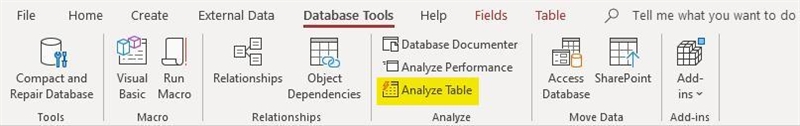 Carla needs to examine the structure of the tables in her database. Where will she-example-1