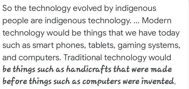 Do you agree that traditional technology is the main source of modern technology?explain-example-1