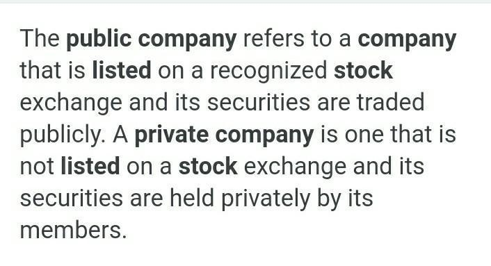 Differences between private and public company ​-example-1