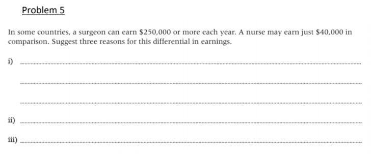 In some countries a surgeon can earn 250000 or more each year. A nurse may earn just-example-1