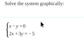 Solve system graphically-example-1