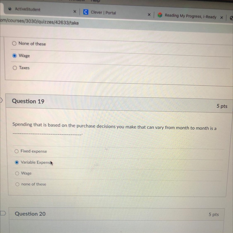 Please help-- Spending that is based on the purchase decisions you make that can vary-example-1